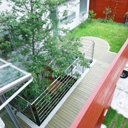 浅草の家―２階にある庭-２階にある屋上庭園
