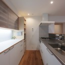 箕面のマンションリフォーム／温熱環境にこだわり、きめ細かにつくり込むの写真 キッチン