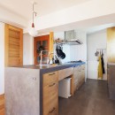 『margin』ーふたりで立てるキッチンと余白のある住まいの写真 キッチン