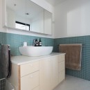 『margin』ーふたりで立てるキッチンと余白のある住まいの写真 洗面室