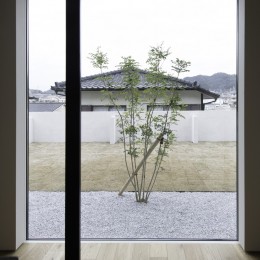 ”キタムキ　ノ　イエ”　北側の自然豊かな眺望を借景としながら、環境シミュレーションで住環境を最適化した住宅 (シンボルツリー)