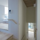 世田谷の家：まちのカドに建つスキップフロアの写真 階段：スキップフロア