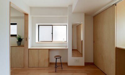【神楽坂の住宅】古いＲＣ造戸建て住宅のリノベーション。家事をしやすく、暮らしやすい住まいに (個室)