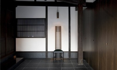 Re：150年　江戸末期の住宅を耐震改修を施してフルリノベーションする。 (玄関ホール)