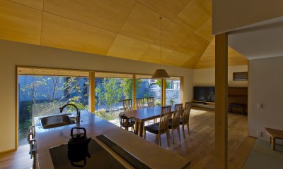 キッチン｜方形の家