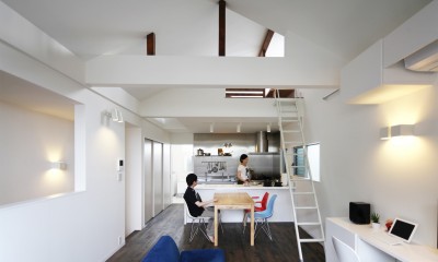 －屋根裏を狙え－「神戸の高台の家」＜リノベーション＞ (LDK)