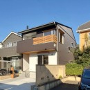 テレワークスペースのある自然素材のZEH住宅　埼玉県所沢市の写真 外観－２