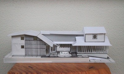 外観模型｜世田谷のコッテイジ、趣味のガーデニングの小さな住まいから多世代住宅へのリノベーション