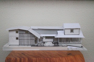外観模型 (世田谷のコッテイジ、趣味のガーデニングの小さな住まいから多世代住宅へのリノベーション)