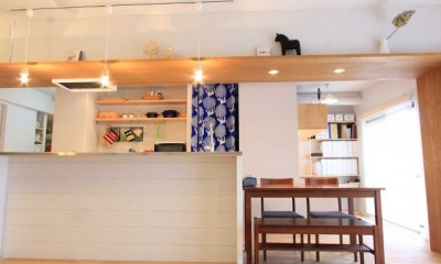 ダイニングキッチン｜Nordic Arch～梁（はり）をアーチとして意匠的に活かした北欧空間。趣味を楽しむスペースも充分のマンションリノベーション。～