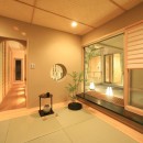 優雅な中庭のある和モダンの家／東京都世田谷区の写真 最高のおもてなしを実現する客間