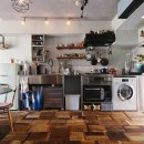 自分らしい終の棲家　～回遊間取りで開放的な1ルームスタイルに～の写真 フルオーダーのステンレスキッチン
