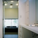 －すべての部屋に直接光を届ける－「切妻と中庭の家」の写真 洗面所と浴室
