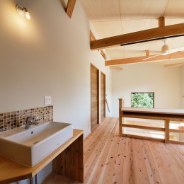 「農のある暮らし」の家 (２階手洗いスペース)