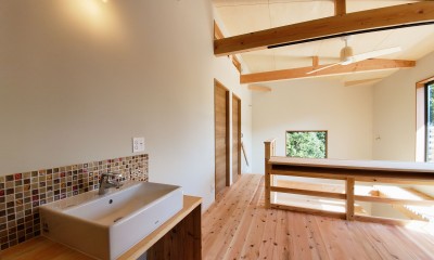 「農のある暮らし」の家 (２階手洗いスペース)