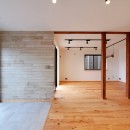 木造戸建て住宅インダストリアルリノベーション－土間スペースのある家の写真 リビング