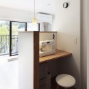 桃山台のマンションリフォーム／個室は控えめに、家族の居場所は最大限にの写真 ミシンスペース