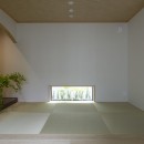 プライベートバルコニーを持つ家／東京都世田谷区の写真 モダンな和室