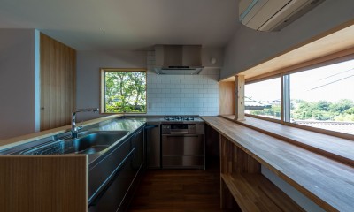 overstory　既存住宅のポテンシャルを引き出す縁の下のリノベーション (キッチン)