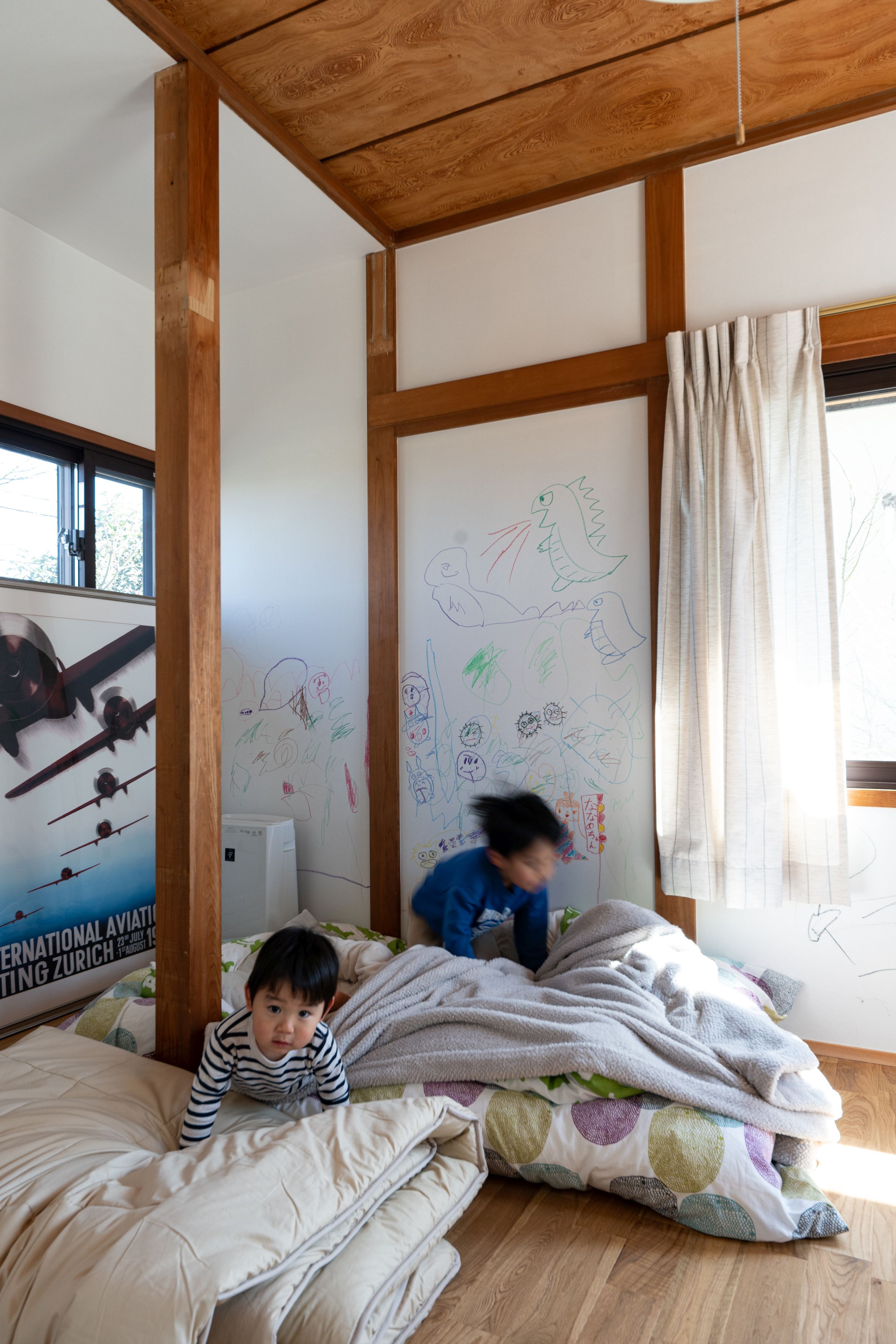 子供部屋事例：寝室（overstory　既存住宅のポテンシャルを引き出す縁の下のリノベーション）