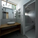 overstory　既存住宅のポテンシャルを引き出す縁の下のリノベーションの写真 洗面脱衣室