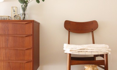 アンティーク家具が似合うLD｜ワークスペースと収納の充実でお家時間の過ごしやすさを向上！