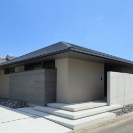 SQ-FLAT　方形屋根の30坪木造平屋住宅 (外観)