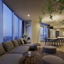 Y邸リノベーション / タワーマンション最上階住戸のリノベーションの写真 LDK