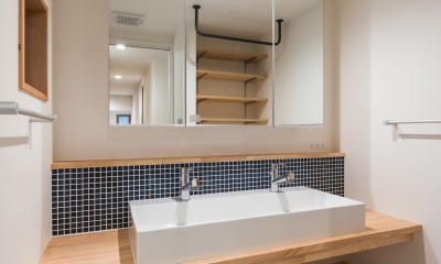 洗面室｜Cube-77「コンパクトな都市型住宅」