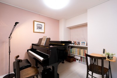 ピアノ教室 (お施主様の想いが全てつまった豊かな空間)