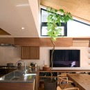 サルガクノイエ　―RC住宅のリノベーション―の写真 みんなのフロア　ダイニングキッチン
