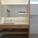 KZ-FLAT　素材感を大切にした二世帯住宅の写真 洗面台