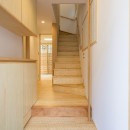 青戸の家　～狭小地の木造3階建/5人家族の家～の写真 玄関・階段室