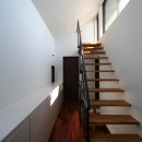 竪格子の家２『スタイリッシュなコンパクト住宅』の写真 階段