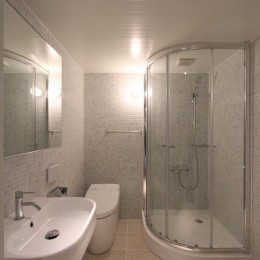 シャワーブールのあるバスルーム (A107『マンションのリノベーションによるヨット基地』)