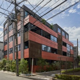 多摩川の集合住宅 ／Apartment in Tamagawa (外観)