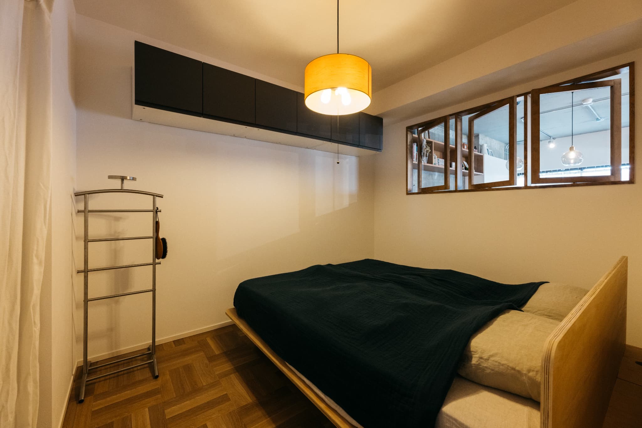ベッドルーム事例：寝室（無骨さにレトロな雰囲気を織り交ぜたデザインリノベーション）