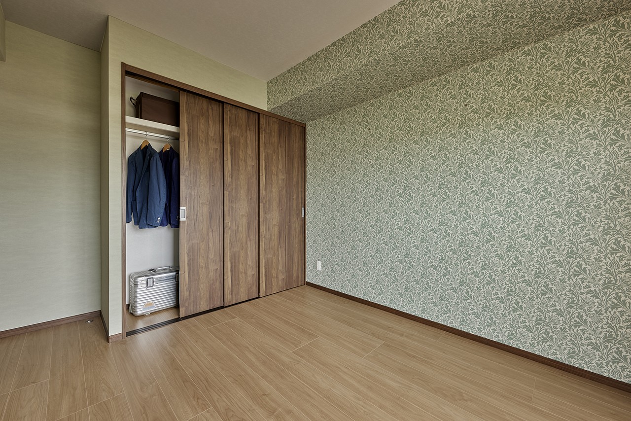 ベッドルーム事例：寝室（機能充実・収納たっぷりマンションリノベーション）