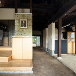 江戸時代の古民家リノベーション-土間玄関