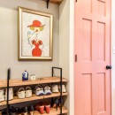 彩り豊かなひとり暮らしリノベの写真 玄関