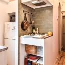 彩り豊かなひとり暮らしリノベの写真 キッチン