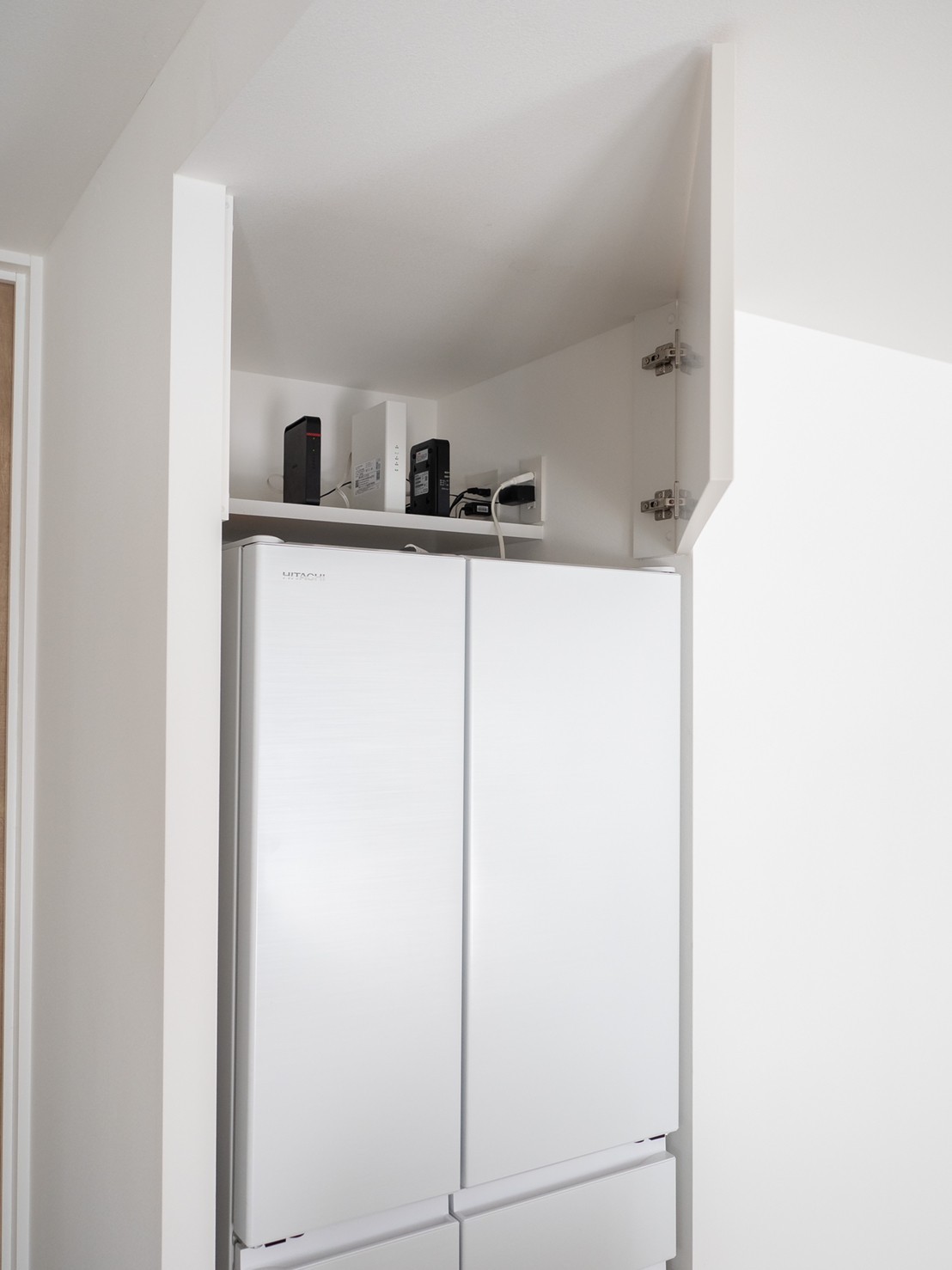キッチン事例：冷蔵庫スペース（Japandi～日本と北欧の要素をミックスした住まい。）