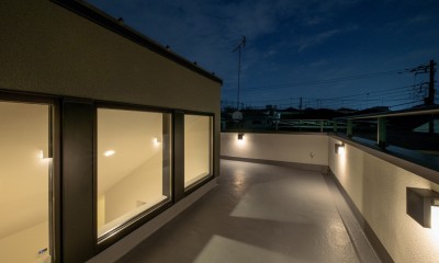 桜新町の家/House in Sakurashinmachi (ルーフバルコニー)