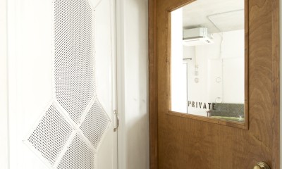 洗面室のドア・リビングのドア｜キレイ目インダストリアル
