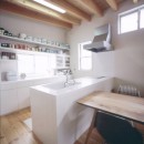 アンティーク雑貨のある家– ガルバリウム鋼板とシンプルプランで実現したローコスト住宅 –の写真 キッチン