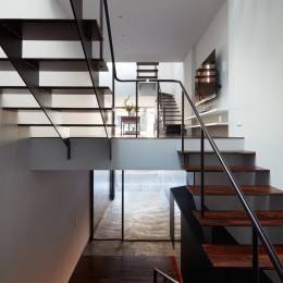 南田辺の家-階段