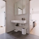 日本✖北欧テイストが美しい　～ジャパンディスタイルの家～の写真 洗面室