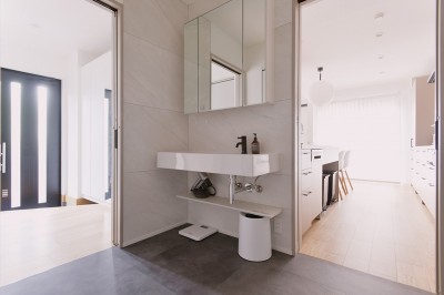 洗面室 (日本✖北欧テイストが美しい　～ジャパンディスタイルの家～)