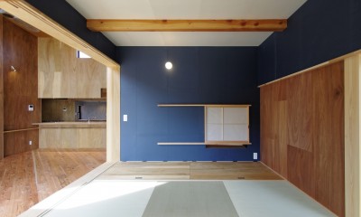 舟生　- 木材の美しさを感じる凸凹壁の家 - (和室)
