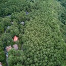 草津別荘ー森の中でひっそりと過ごす家ーの写真 別荘とその周辺　上空より撮影